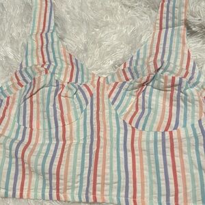 Brand new Dizzy lizzy crop top girl with color line